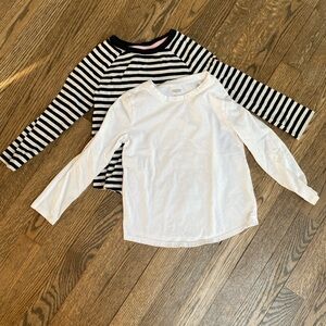 Bundle of 2 long sleeve shirts. Girls size 5T. Good used condition. No stains